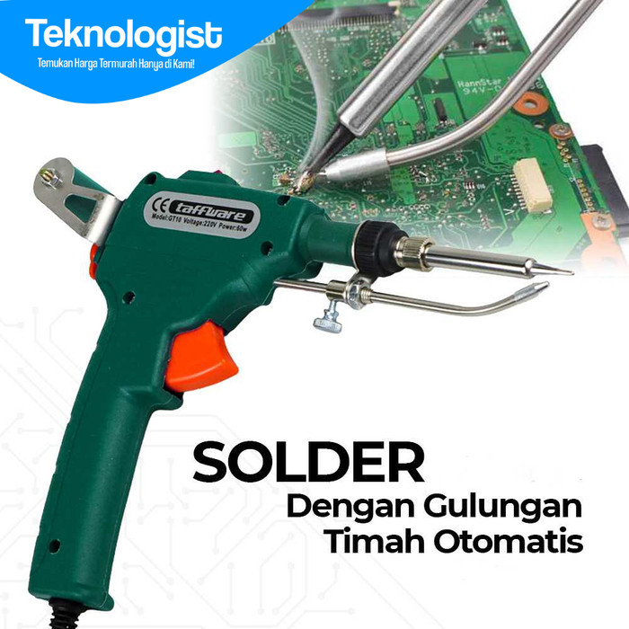 Taffware Solder Listrik Otomatis Alat Solder Timah Elektrik 60 Watt