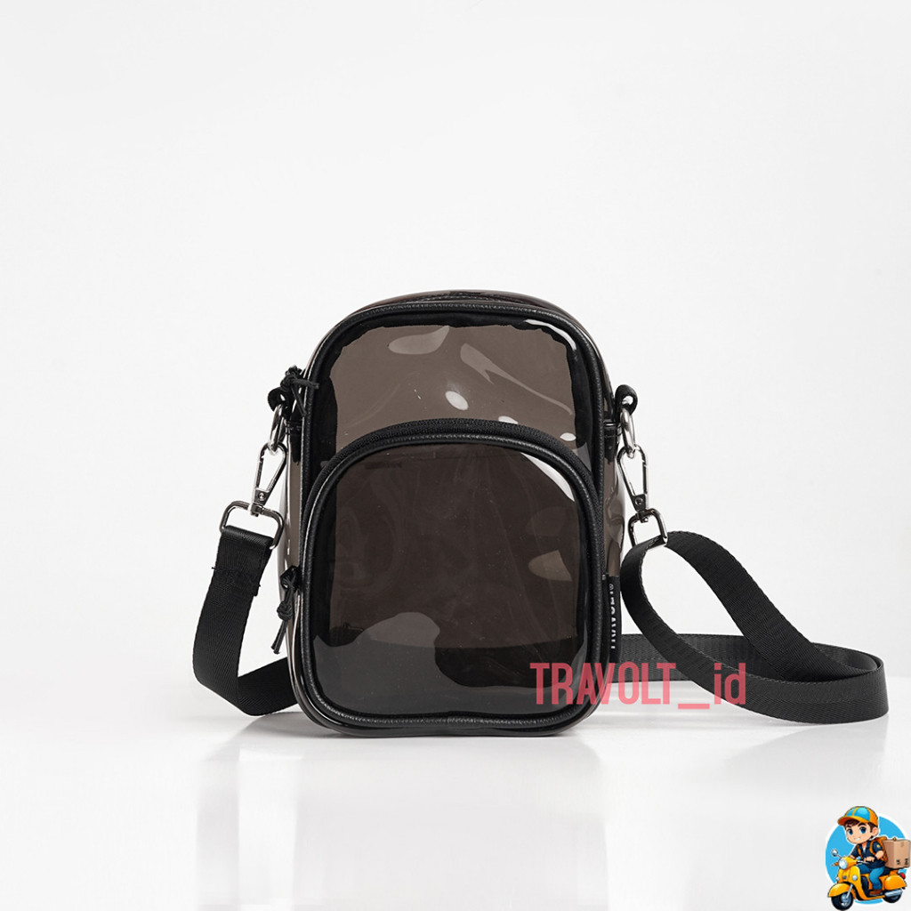 Mini Sling Bag - Tas Hp Travolt - Tas Pvc Transparan - Tas Selempang - Mini