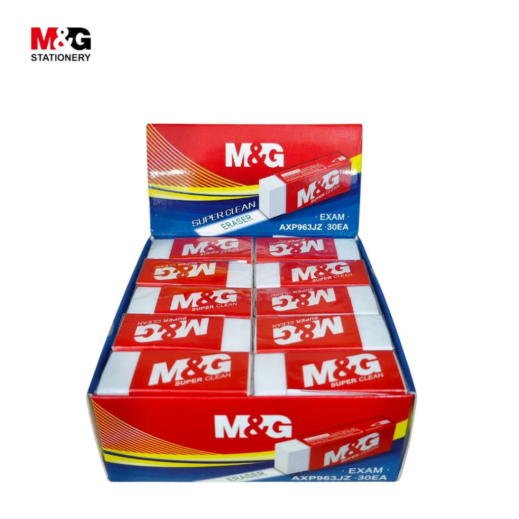 

Penghapus M&G Super Clean Eraser Warna Putih 2 Ukuran #AXP963JZ #AXP963JY - Satuan SHESB