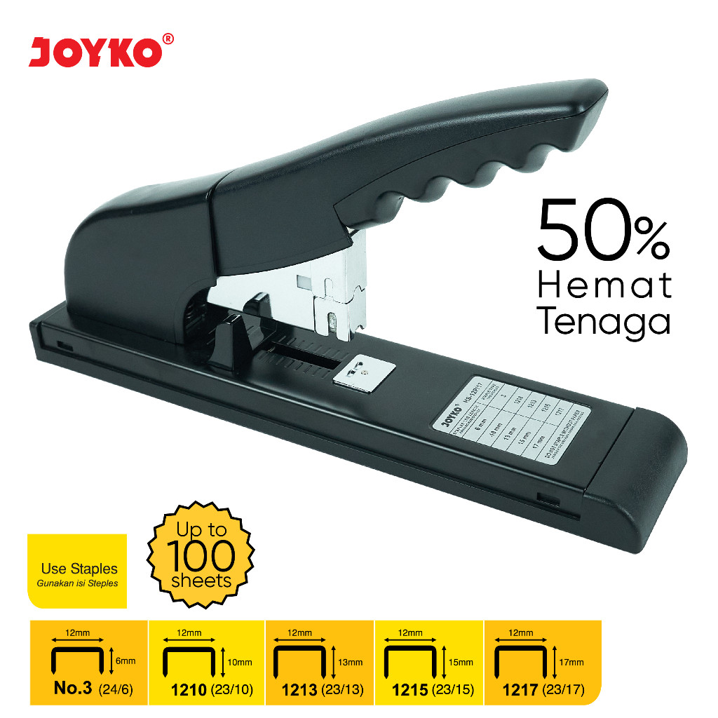 

Heavy Duty HS-12P/17 Stapler Stepler Heavy Duty Joyko