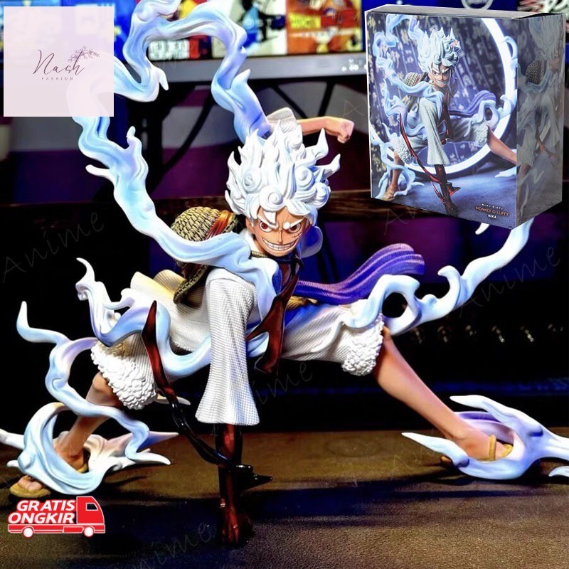 Action Figure Murah / One Piece Action Figure Luffy Gear 5 Sun God Nika Figure Monkey D Luffy Anime 