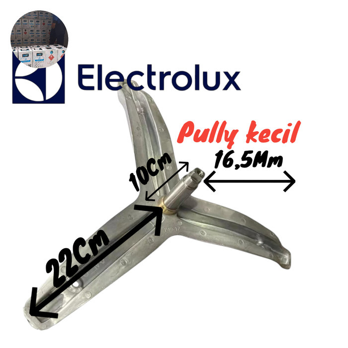 Segitiga Spider Drum Mesincuci Front Loading Electrolux As Pullye Besar EWF10747 EWF10847 EWF8577 EW