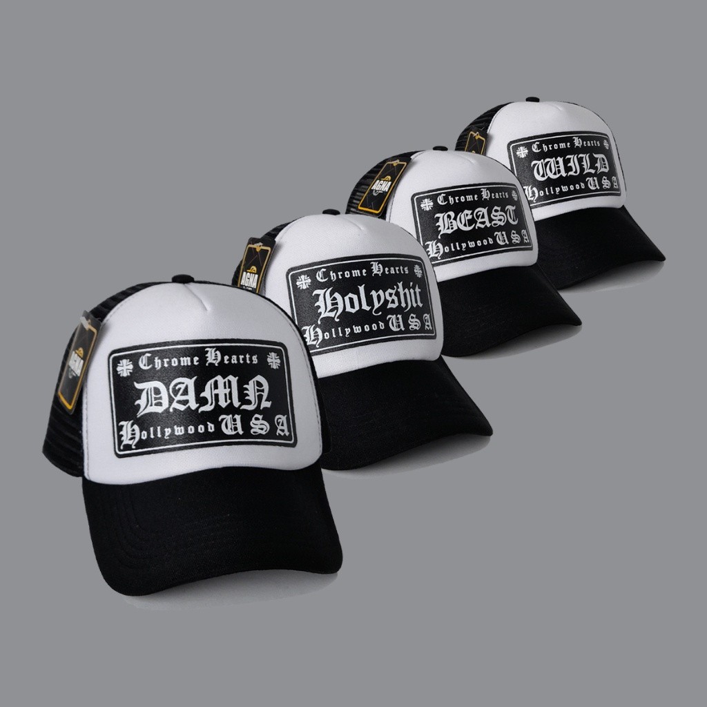Topi Trucker  Topi Jaring Pria  Trucker Hat  Topi Trucker Jaring  Trucker  Chrome