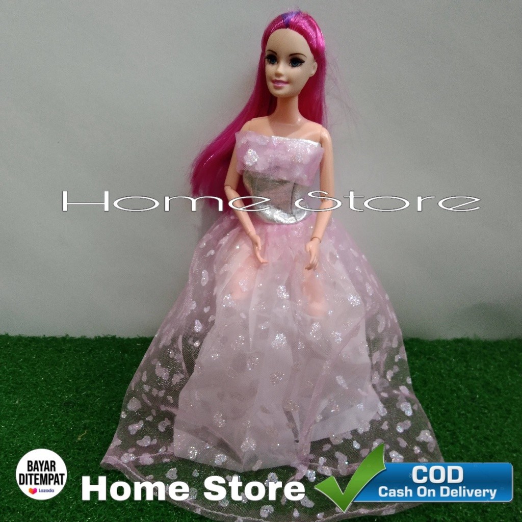 Tekuk Boneka Tekuk Gaun Pink Boneka Tekuk pivotal Bisa Ditkuk