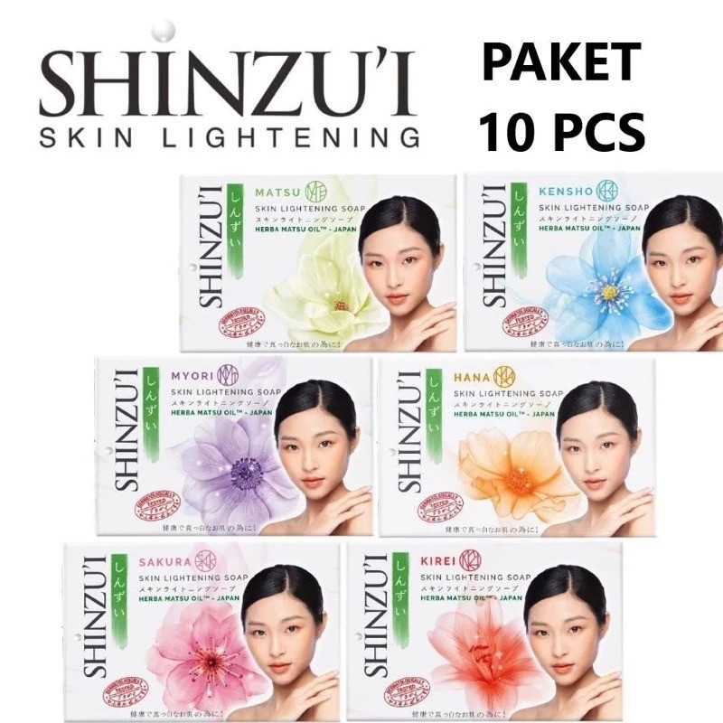 Paket Hemat 10 Pcs Sabun Batang Shinzui 80gram
