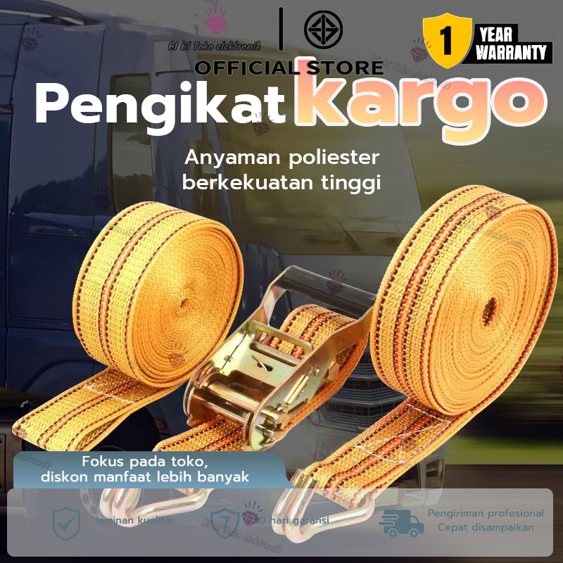 rachet tie down/8-10 meter Trek belt /10 ton tali sound/tali barang/Track webbing cargo lashing 5CM*