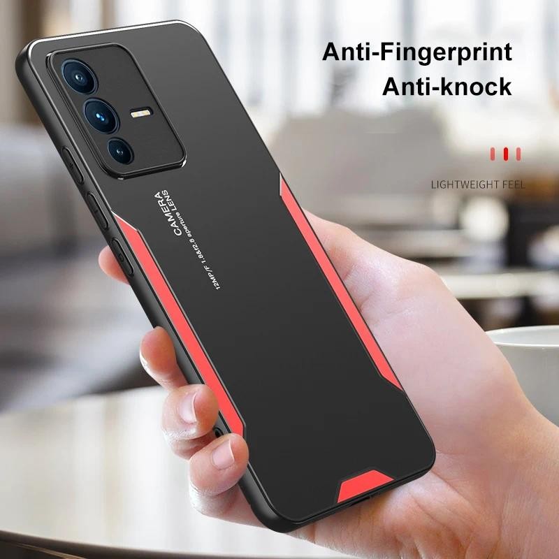 Casing HP Vivo V23 Pro V23E Y21 Y21S Y33S Y76 Y76S Vivo iQOO Z1 Z3 Z5 Z1X case Matte Cover TPU Alumi