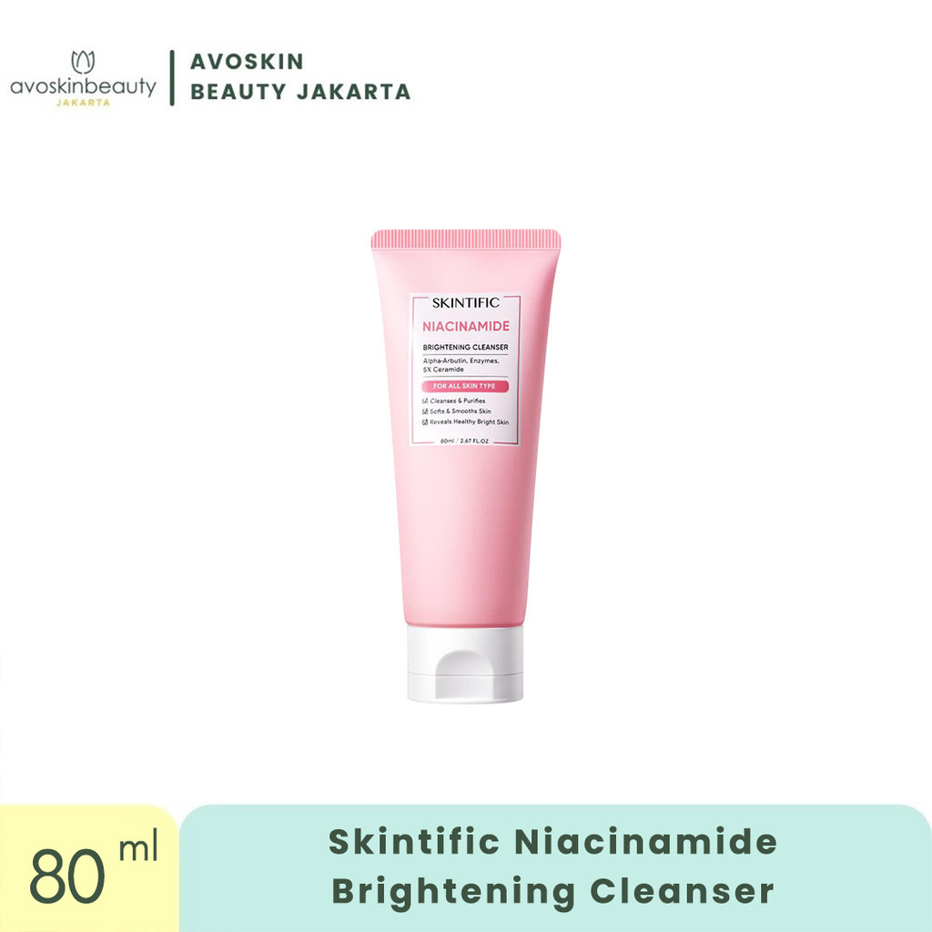 SKINTIFIC Niacinamide Brightening Cleanser 80ml - Facial Wash