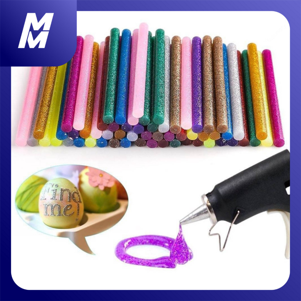 Glitter Refill Lem Tembak Warna Warni Lem Lilin Bakar Besar Kecil
