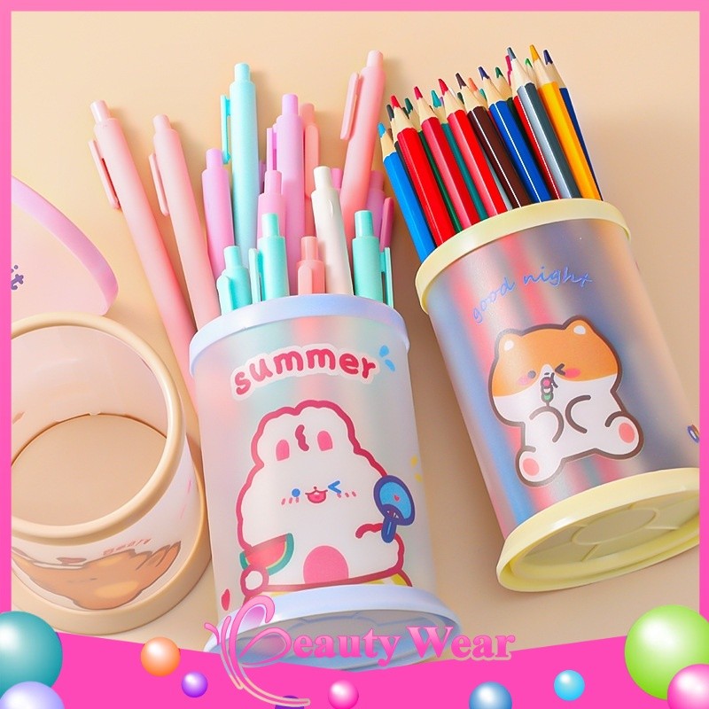 

Tempat Pensil Lipat Lucu DIY Tempat Penyimpanan Pulpen Multifungsi Import