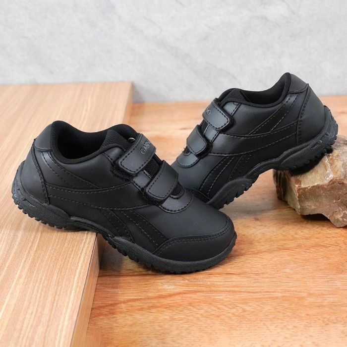 Gabino Sepatu Anak Sekolah Rio Black - G3BB3302 - Hitam, 29