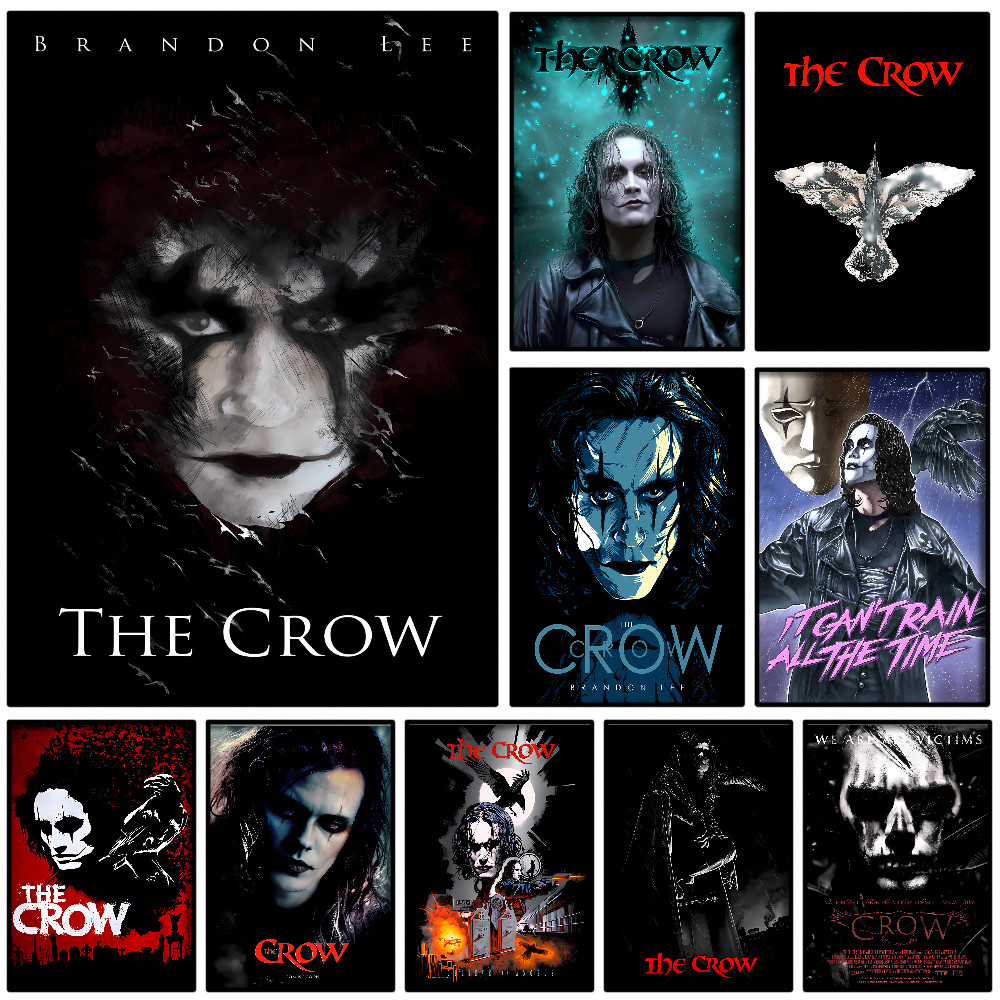 Classic Movie Vintage T-The C-Crow Poster Self-adhesive Art Waterproof Paper Sticker Coffee House Ba