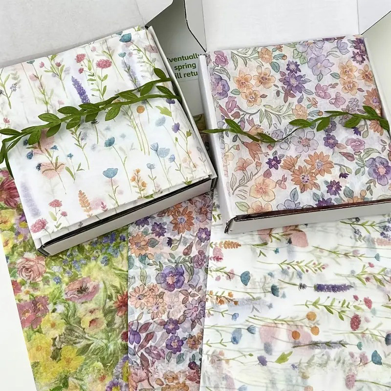 

10pcs Tissue Paper Snow Pear Paper Gift Wrapping Paper Flower Bouquet Packaging Paper DIY Handmade Wedding Gift
