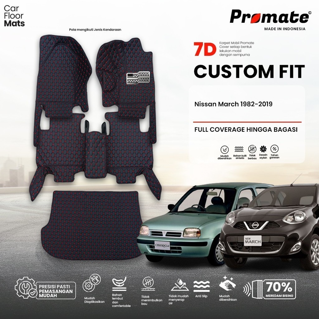 PROMATE Karpet Mobil Premium Customfit Nissan March/Micra 1982-2019