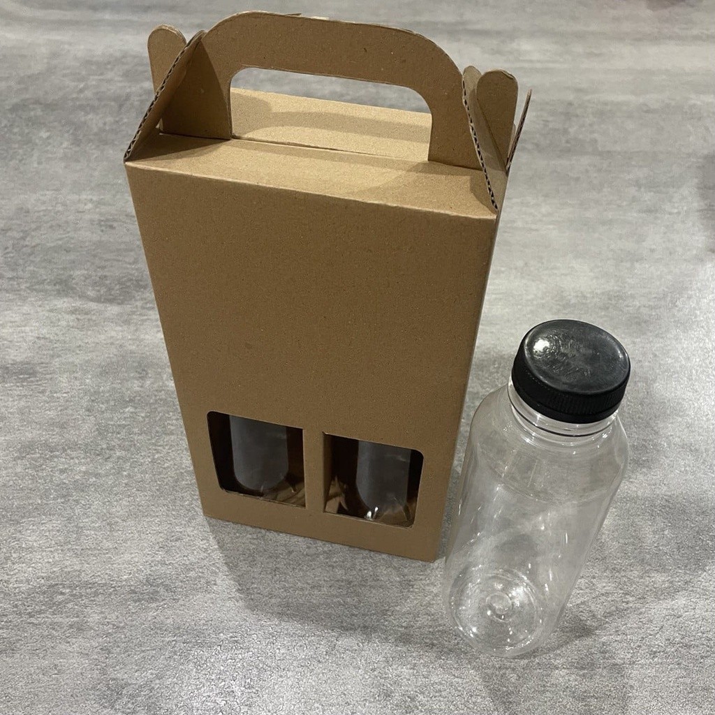 

gable box 11,5 x 5,5 x 18,5 untuk tumbler dan botol minum 250 ml isi dua (kardus saja)