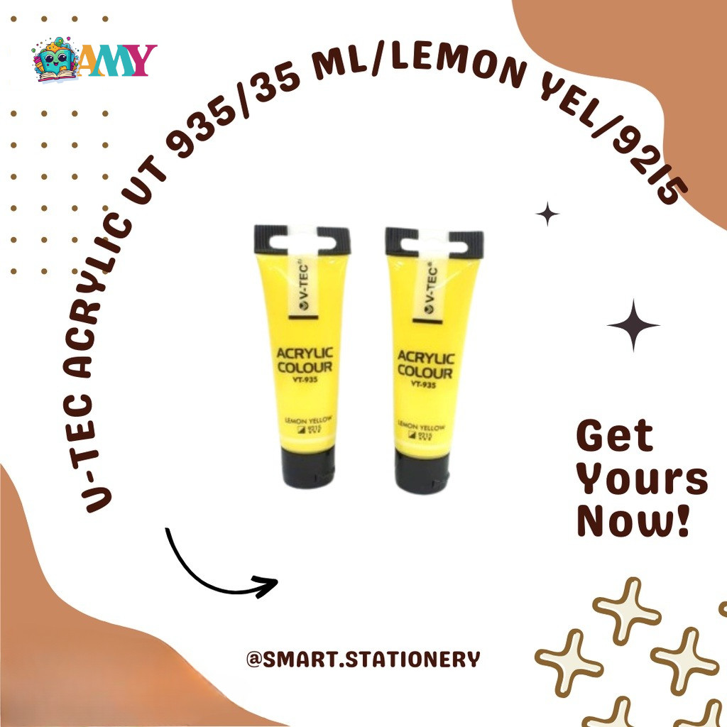 

V-TEC ACRYLIC VT 935/35 ML/LEMON YEL/9215 AMY STASIONARY