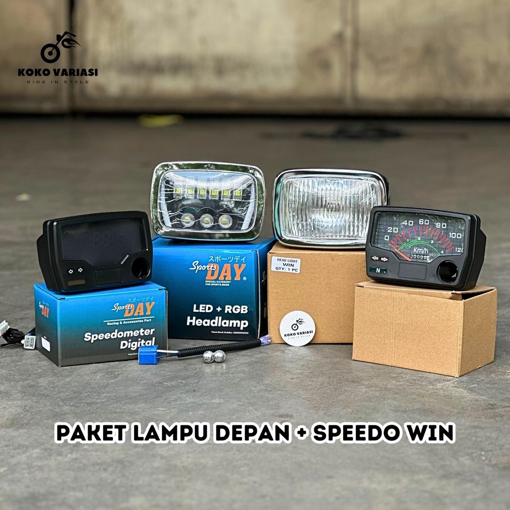 Lampu Depan WIN old Headlamp Honda WIN 100 Tahun Tua Lampu Depan Original Day