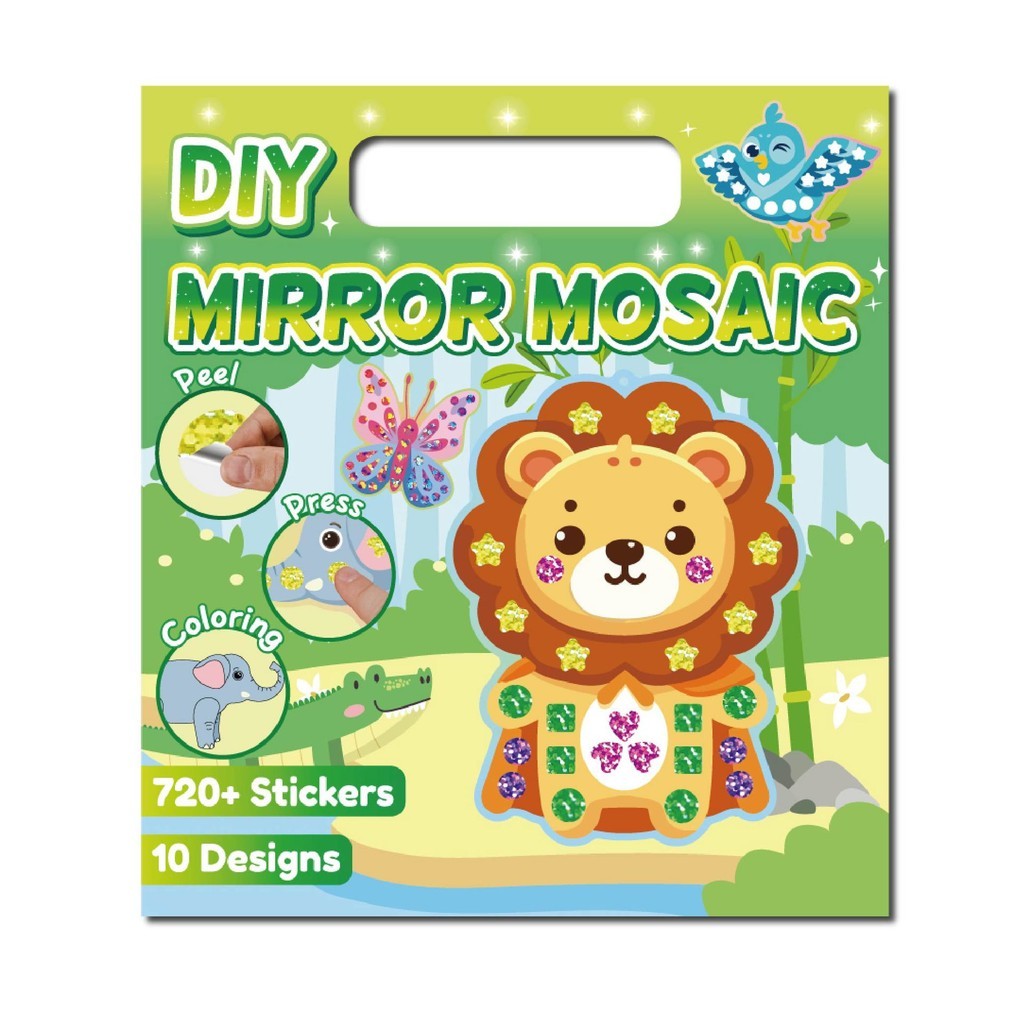 

Persepsi warna LEMBAR DIY STIKER Activity Mainan Edukasi Stiker Anak/Stiker mosaik hewan/set pewarnaan cermin mengkilap DIY buatan tangan anak-anak/stiker pewarnaan pendidikan awal