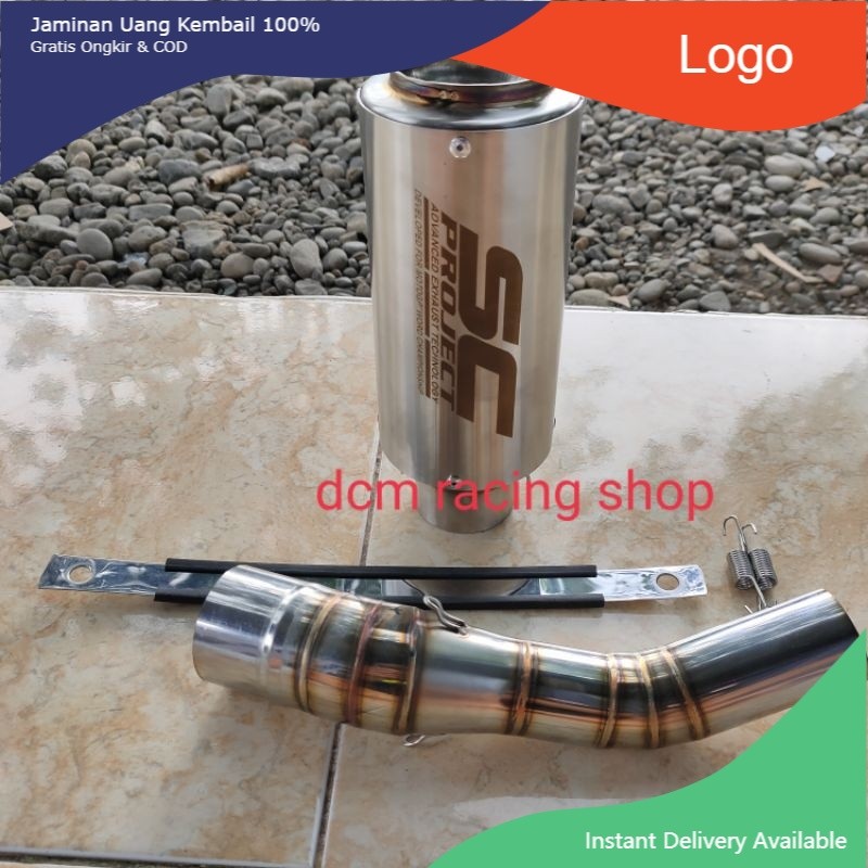 TERLARIS KNALPOT RACING SC PROJECT TITAN PLUS SLIP ON CBR150R FACELIFT NEW CB150R.KNALPOT SC PROJECT