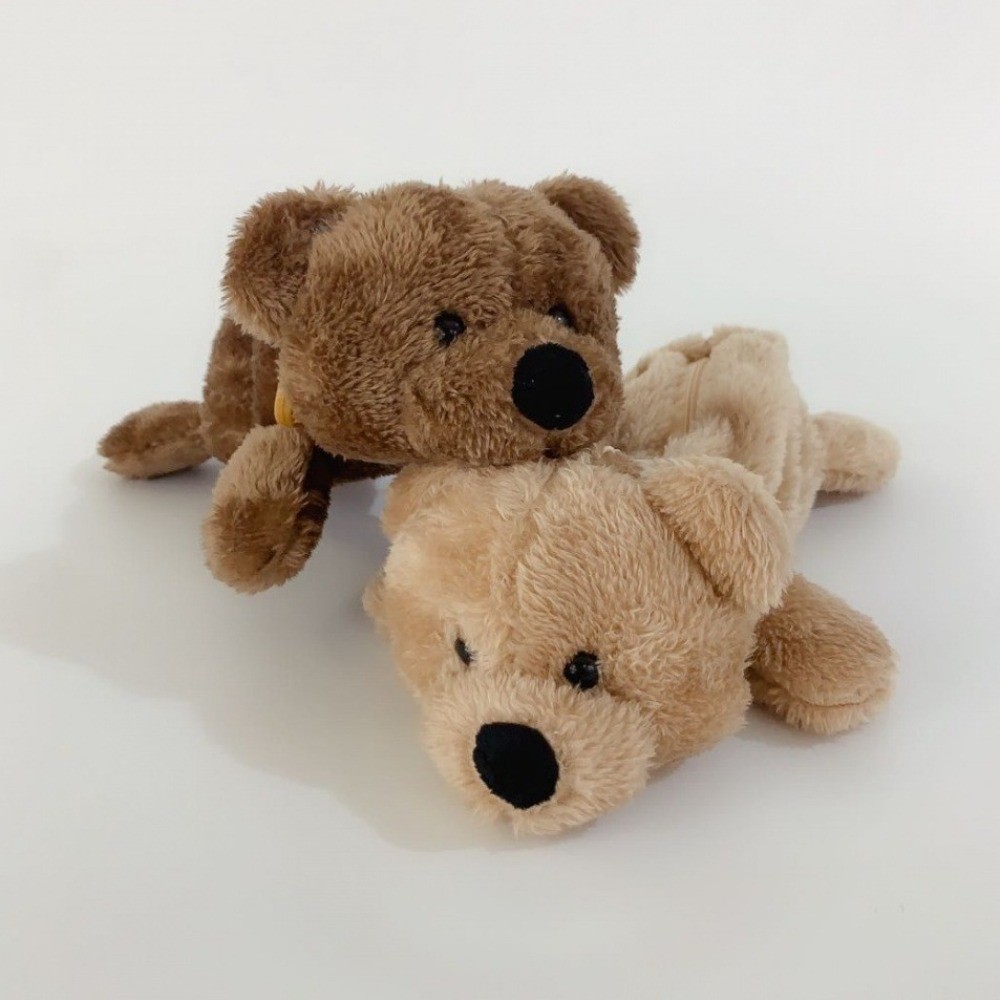 

Cute Large Capacity Plush Pencil Bag Animal Zipper Bear Pencil Pouch Stationery Soft Cartoon Bear Doll School