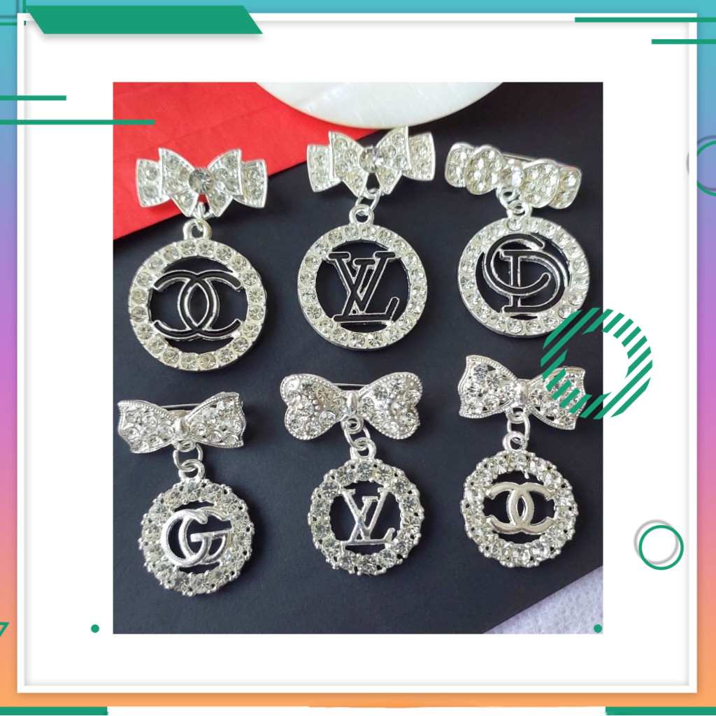 Bros Dagu Juntai Premium - Pin Hijab Panjang Elegan