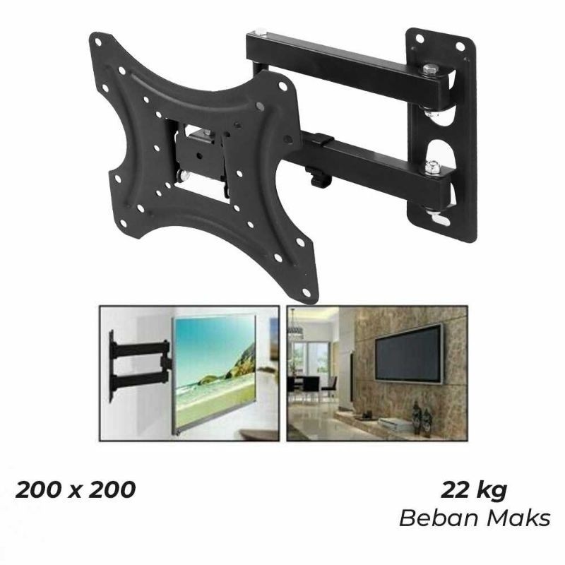 Taffware Bracket TV 43-55 Inch Bisa berputar 6 arah - X-400