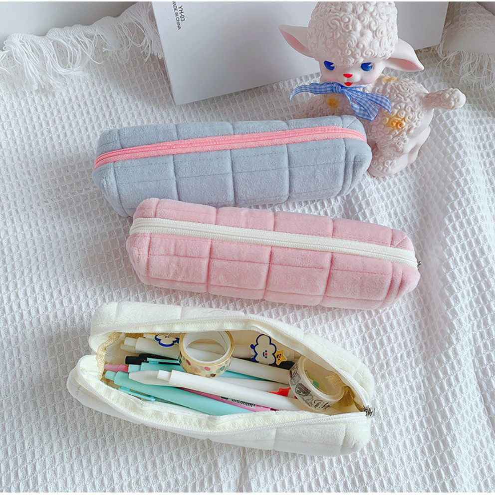 

Kotak Pensil Tas Bantal Pillow / Tempat Pencil Case Premium/ Puffy Makeup Pouch Lucu / Pencase Kapasitas Besar Berkualitas