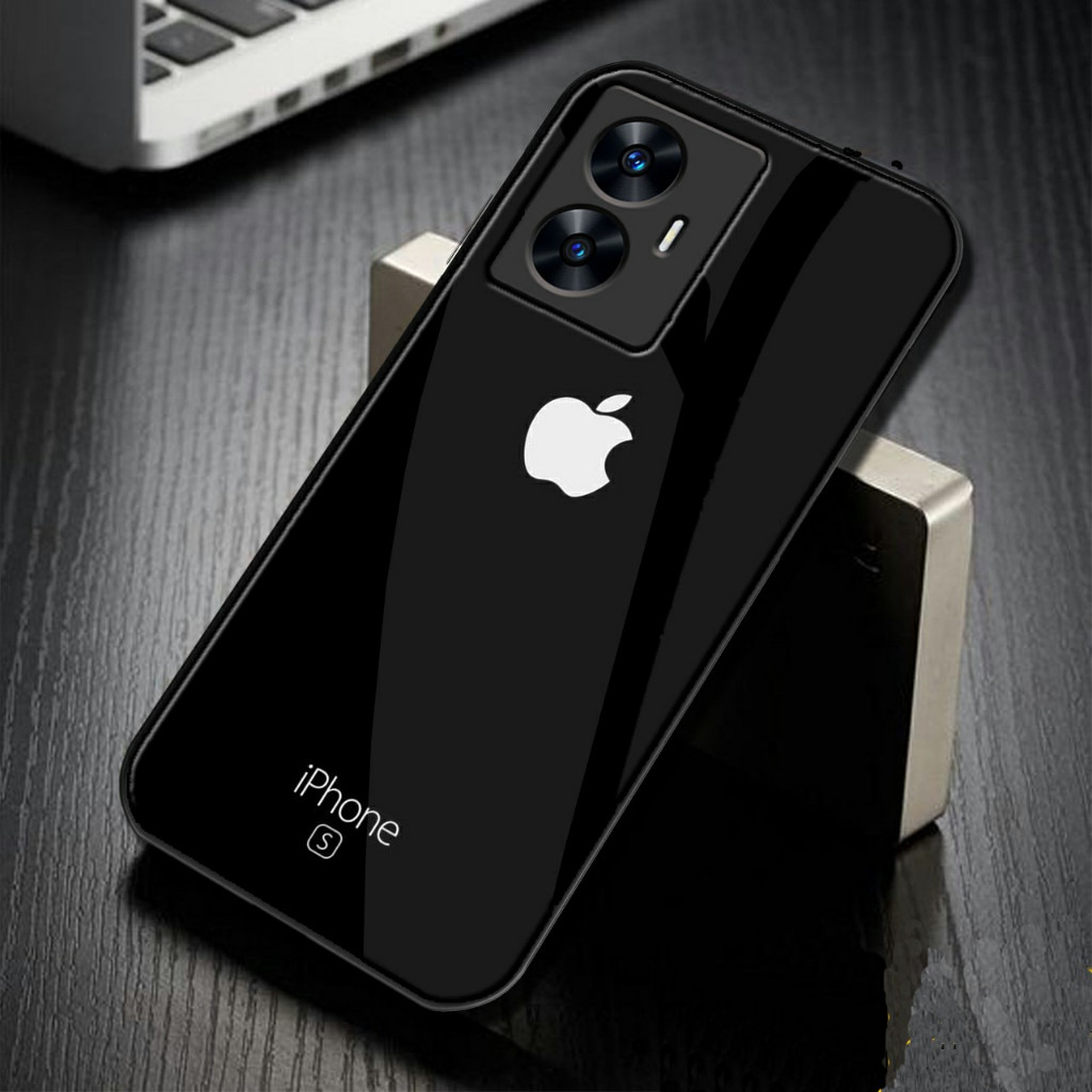 Softcase Kaca Glass Motif [UCK12] REALME C55  - Kesing   REALME C55  Terbaru - Kesing HP  REALME C55