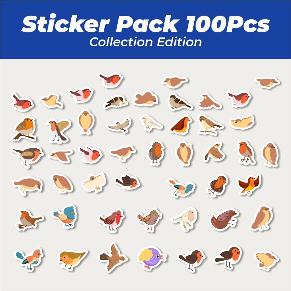 

Hot Sticker Hewan Burung Gereja Lucu Anti Air Stikers Berperekat Waterproof Sticker Decal Buat Motor Helm Buku Journal Koper Casing HP Laptop Botol Minum