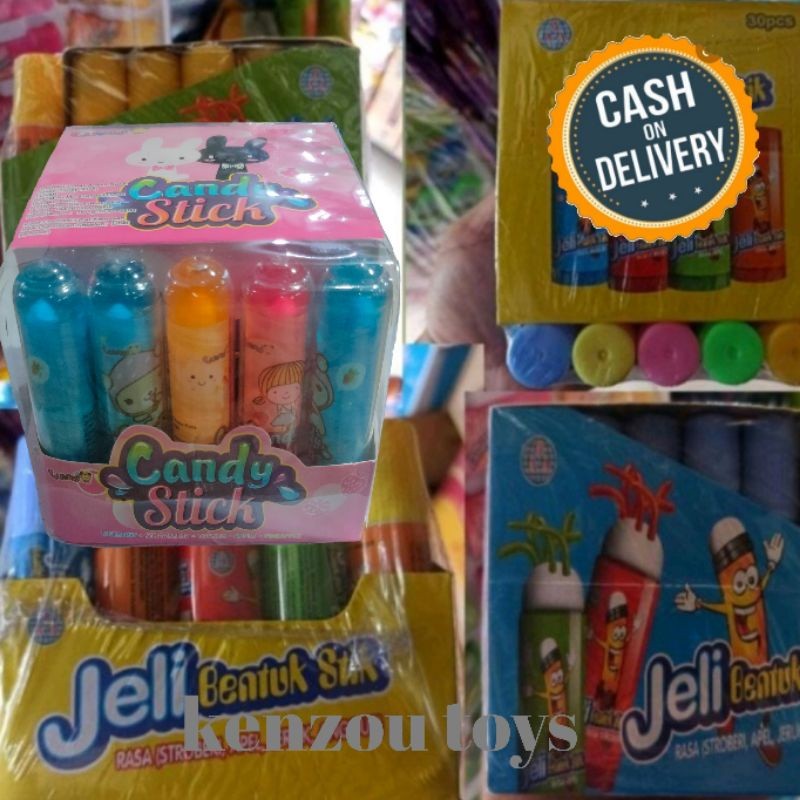 

Permen Jely bentuk stick.