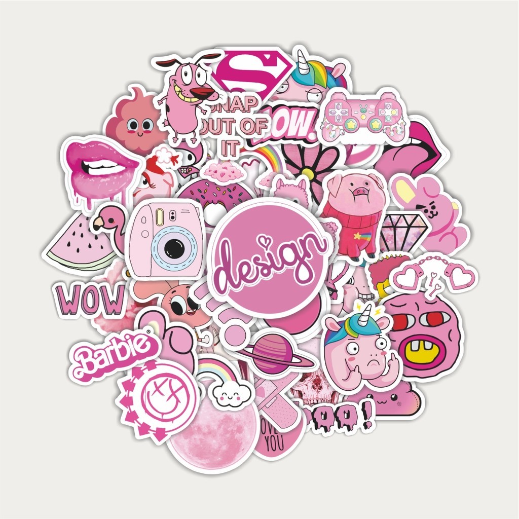 

Sticker Pack Stiker Pink Aesthetic Pinterest V5 | Sticker TUMBLR | Stiker LAPTOP KOPER HELM