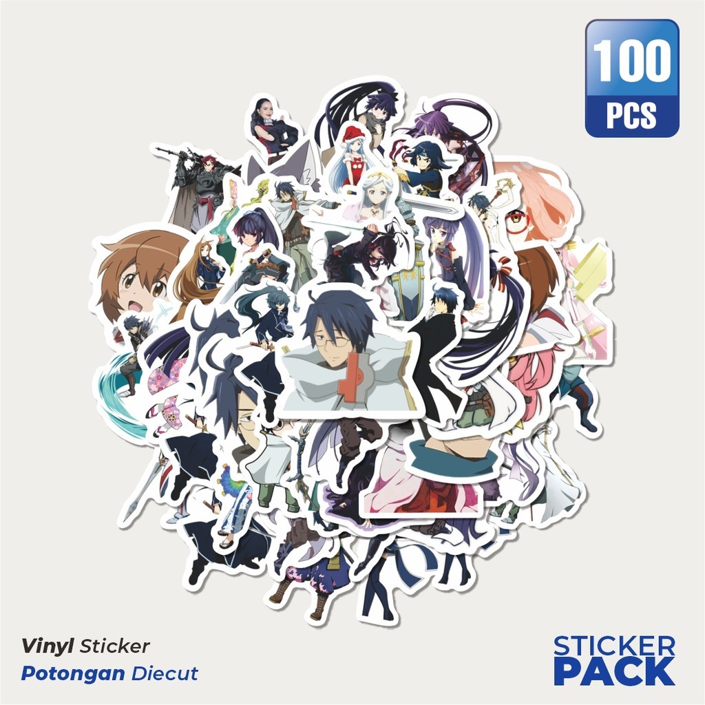 

Super Hemat! 100 PCS Sticker Log Horizon Sticker Waterproof Aesthetic- Untuk Laptop, Motor, dan Helm - Paper Stationery Pack