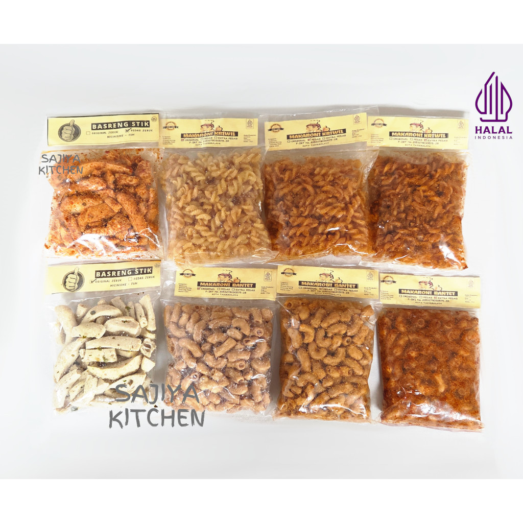 

Makaroni Bantet & Kriwil Rasa Original, Pedas Snack Cemilan Khas Tasikmalaya Gurih 60gr