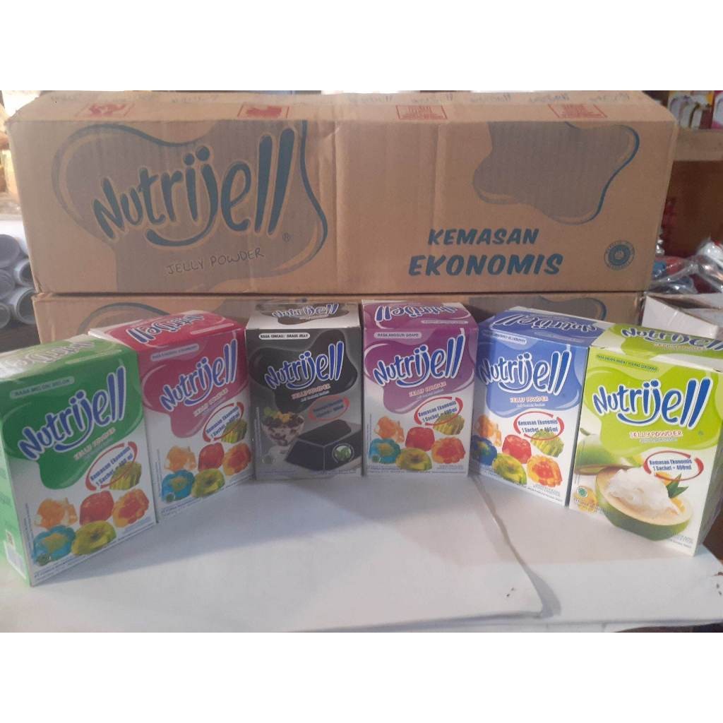 

1 Dus Nutrijell Buah & Coklat Isi 12pak x 12pcs (144 pcs) / 1 Karton Nutrijel agar jelly