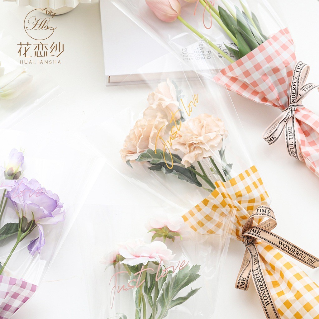 

Plastik Bouqet Bunga Instan Rose Wrapping Plastik Buket Mawar - babalil