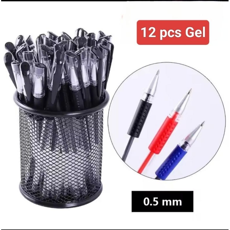 

KlikIniAja "PROMO" 12 PCS Pulpen Gel Ink 0.5mm Alat Tulis Perlengkapan Sekolah Refill Tinta Isi Pena 0.5 mm Pen Stationery