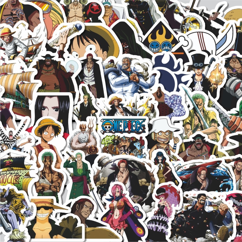 

Stiker Cutting Pack Stiker Anime One Piece Versi 10 Isi 100Pcs Series Aesthetic Lucu Keren Untuk Koper Bahan Vynil