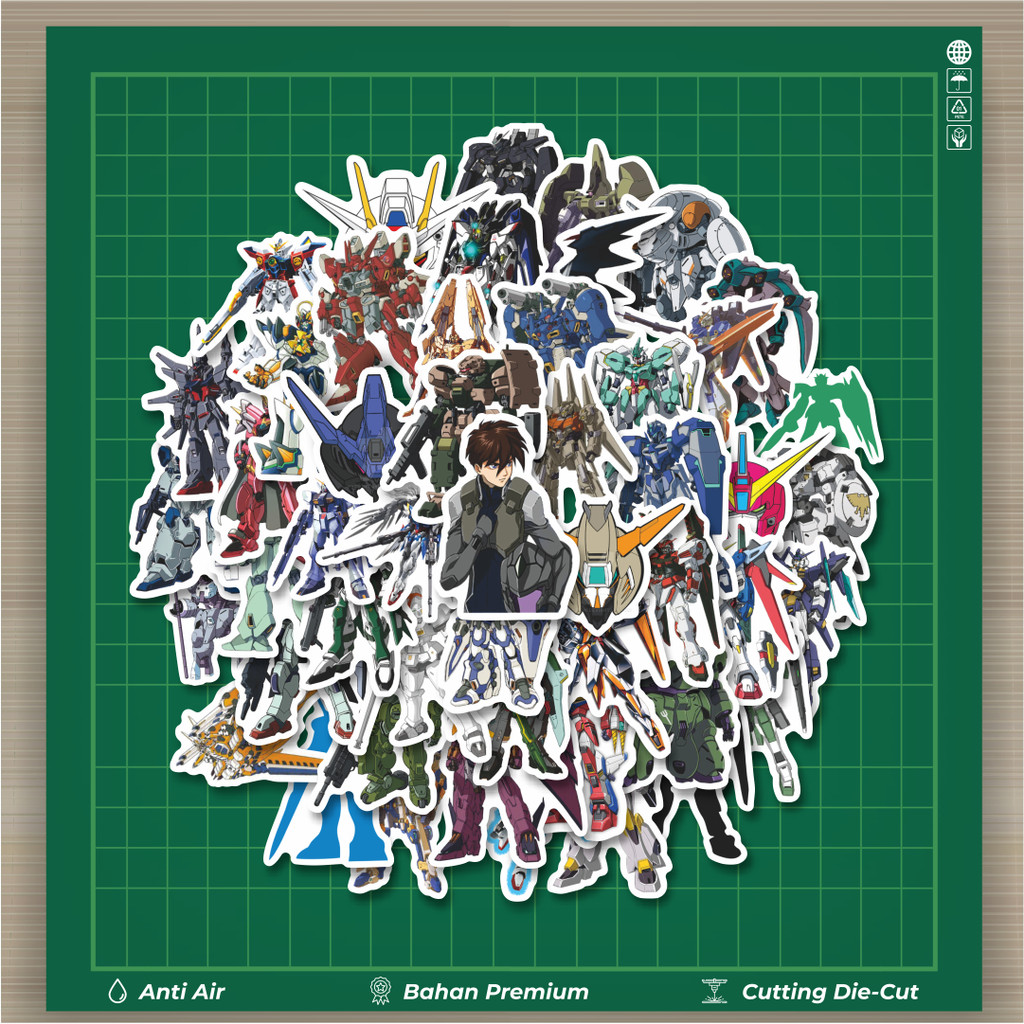 

HOT 50 PCS STIKER Sticker Anime Gundam Wing Stiker Fashion Cars Decal Dingin Kartu Album Custom Vinyl Anti Air- Sticker Aesthetic Buku Journal Koper Casing HP Tablet Laptop Helm Motor Botol Minum