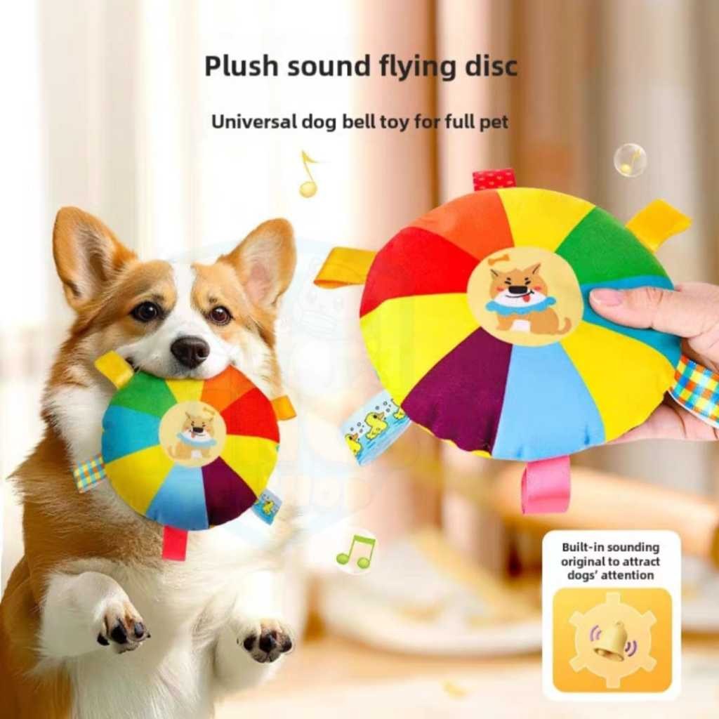 

Mainan Anjing Kucing Toy Bite Colourfull Voice Series Frisbee