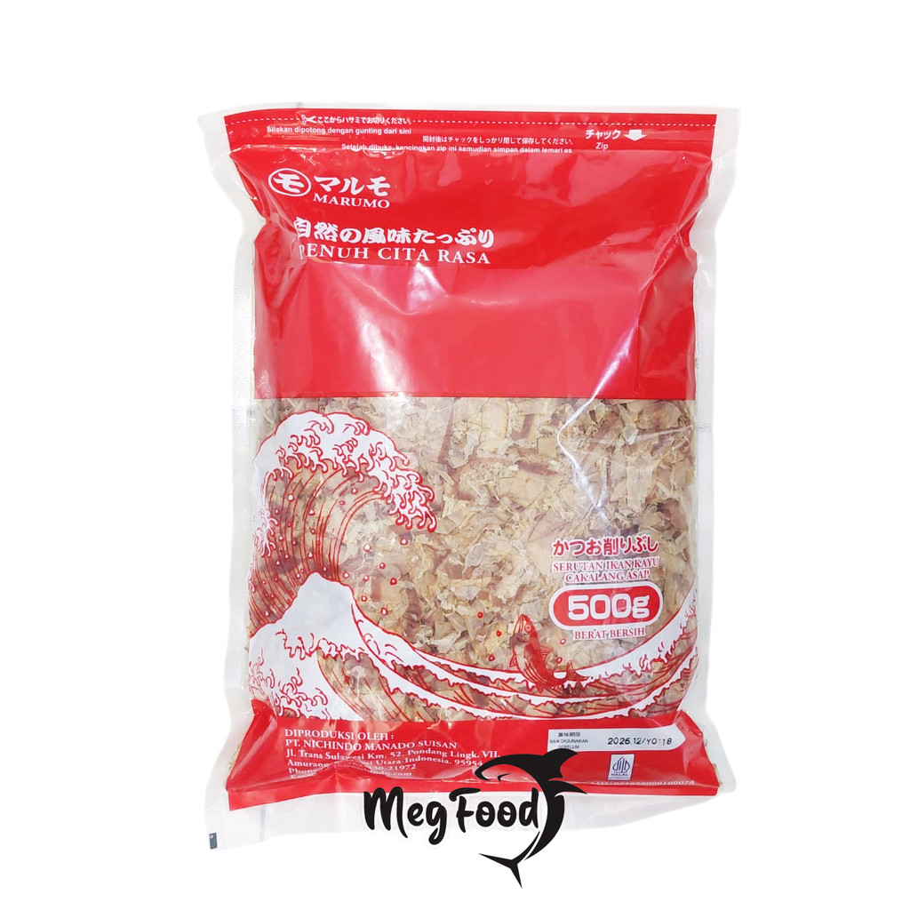 

Marumo Katsuobushi 500 Gram - Serutan Ikan Cakalang Asap Toping Takoyaki HALAL