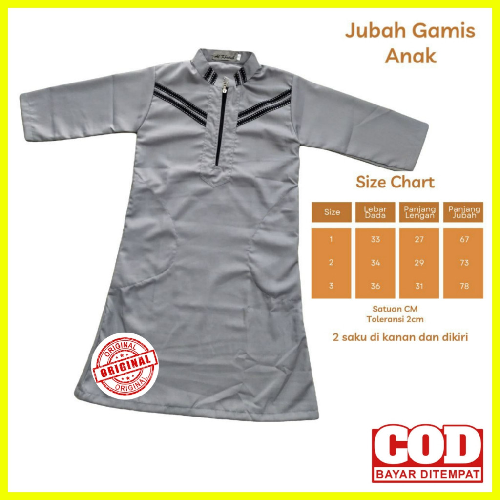Baju Muslim Jubah Gamis Anak Laki Laki / Jubah Anak Premium / Jubah Anak Laki Laki / Jubah Habib Ana