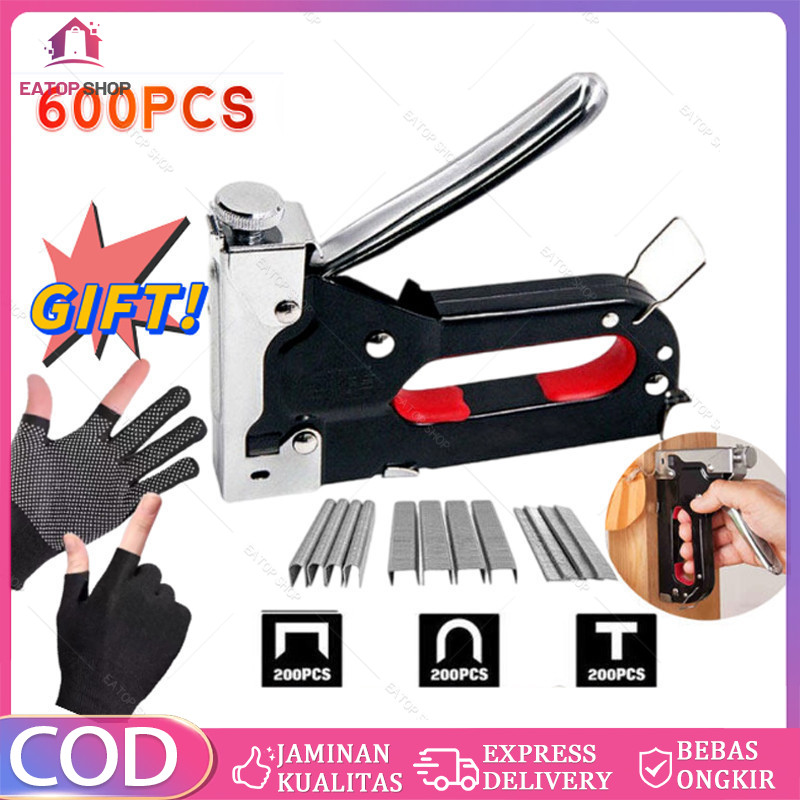 

Gratis 600 Paku 3 In 1 Pistol Kuku Pistol Stapler Konstruksi Konstruksi Furnitur DIY Pelapis Pelapis Pistol Stapler Multifungsi Pistol Stapler Dekorasi Rumah Alat Pertukangan
