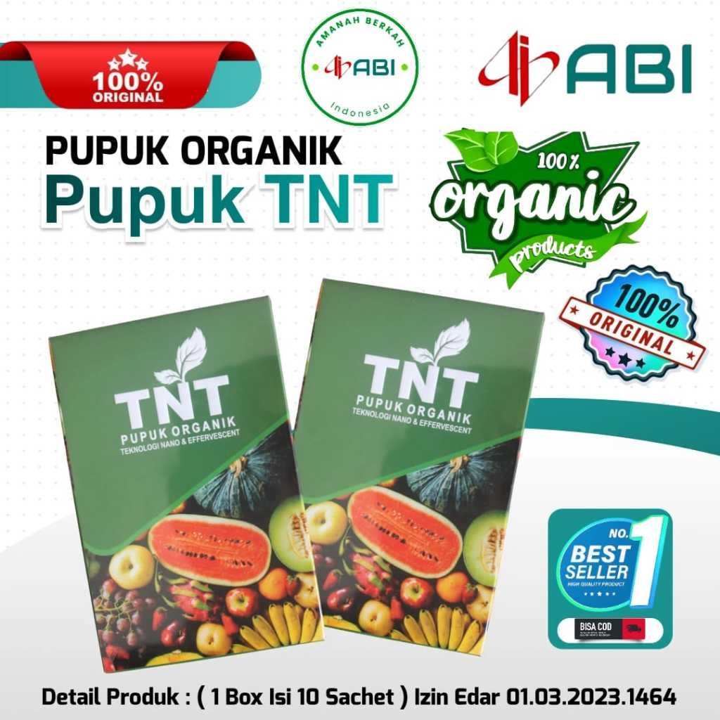 TNT PUPUK ORGANIK 1 BOX ISI 10 SACHET ORIGINAL TEKHNOLOGI NANO