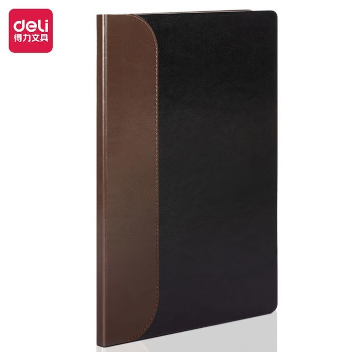 

Deli Notebook Cover Kulit / Cover Leather Notebook A5 80 sheets BP132 - Cokelat