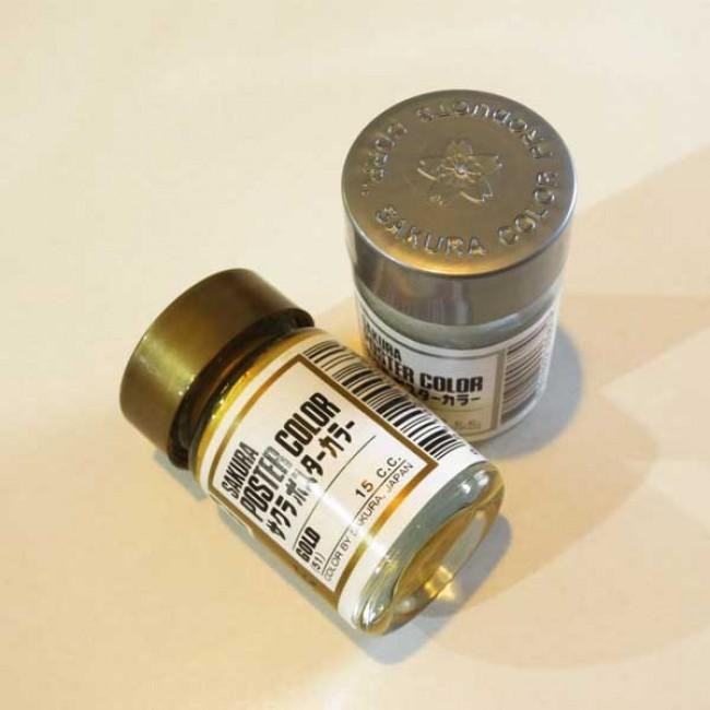 

Cat Poster Sakura 15ml Gold&Silver / Sakura Poster Colour Gold&Silver - Warna Gold