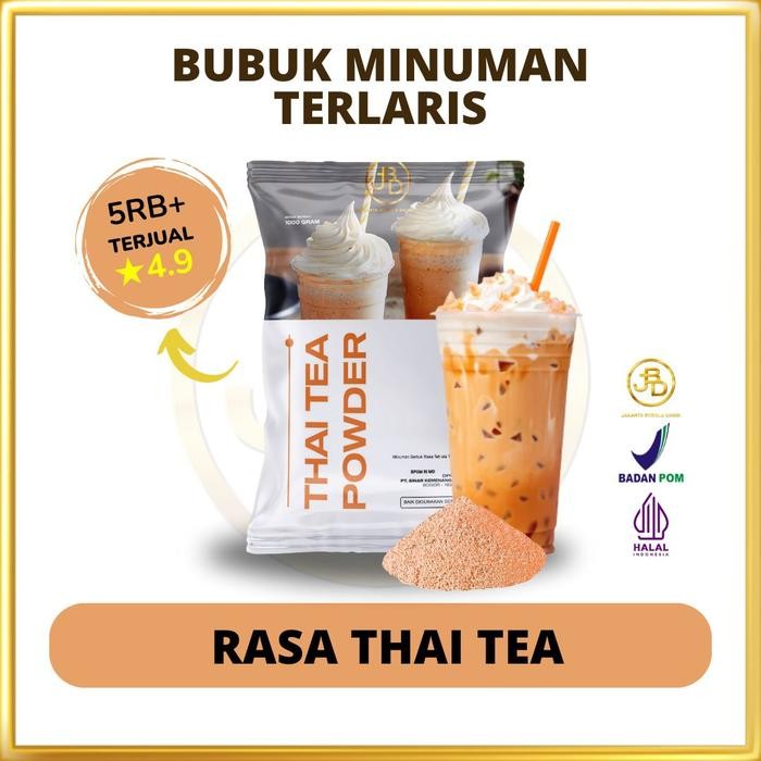 

Terjangkau -[NEW] Bubuk Minuman Premium Thai Tea 1Kg || Jakarta Bubble Drink - 500 gram