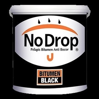 Cat Pelapis No Drop Bitumen Black 4kg/NO DROP BITUMEN BLACK 4 KG/No Drop Bitumen Black Pelapis Anti 