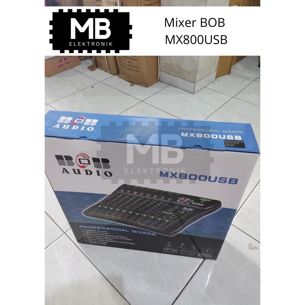 Mixer 8 Channel BOB MX800USB Original - Audio Mixer