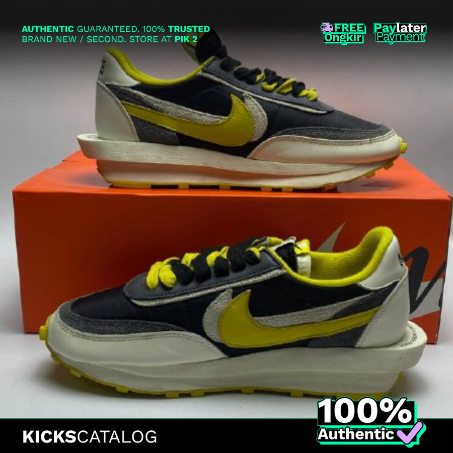 Nike-LD-Waffle-Sacai-Undercover-Black-Bright-Citron (OG-2570) -100% Authentic | VNDS