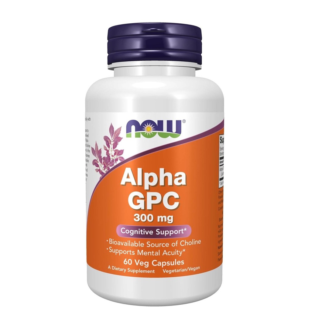 NOW Foods, Alpha GPC, 300 mg, 60 Veg Capsules